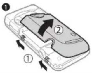 Diagram of a device casing with labeled parts and directional arrows indicating movement or force