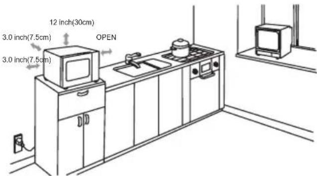 12 inch(30cm) 3.0 inch(7.5cm) 3.0 inch(7.5cm) OPEN