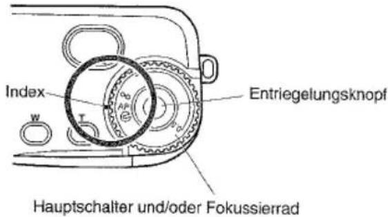 CONTAX TVSIII - Concerning the main power switch and/or focusing dial. - 1