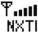 BLACKBERRY 6510 - Network status icons - 3