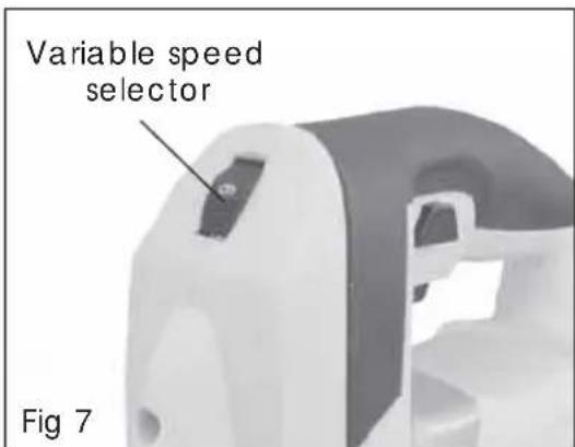Variable speed selector Fig 7