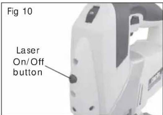 Fig 10 Laser On/Off button