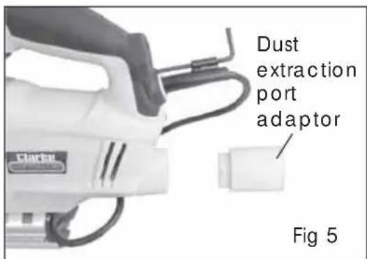 Dust extraction port adaptor Fig 5