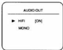SYLVANIA LRV-600 - Select "AUDIO OUT" - 1