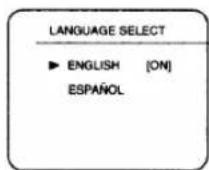 SYLVANIA LRV-600 - SELECTING THE LANGUAGE - 1