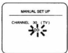 SYLVANIA LRV-600 - Select "MANUAL SET UP" - 1