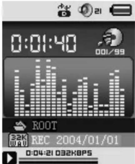 0:01:40 001/99 ROOT REC 2004/01/01 0:04:21 032K8PS