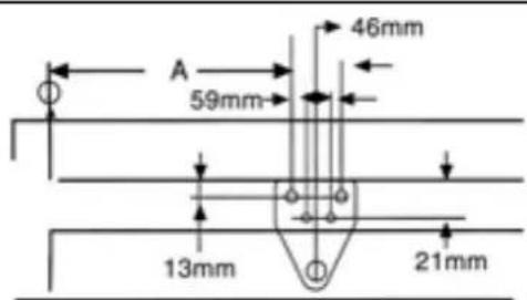 A 59mm 46mm 13mm 21mm