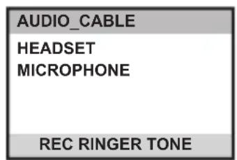 AUDIO_CABLE HEADSET MICROPHONE REC RINGER TONE
