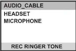 AUDIO_CABLE HEADSET MICROPHONE REC RINGER TONE