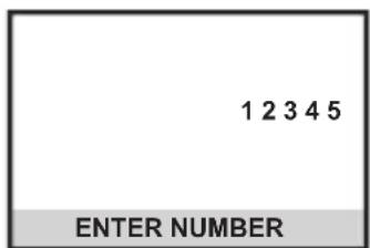 1 2 3 4 5 ENTER NUMBER