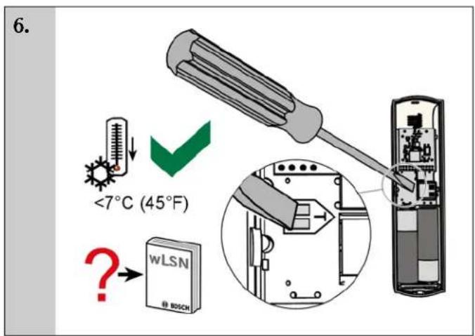 6. <7°C (45°F) ? wLSN @ BOSCH