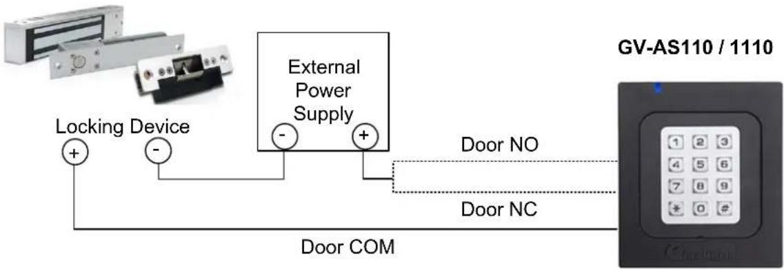 Geovision GV-AS110 - To connect an output device: - 1