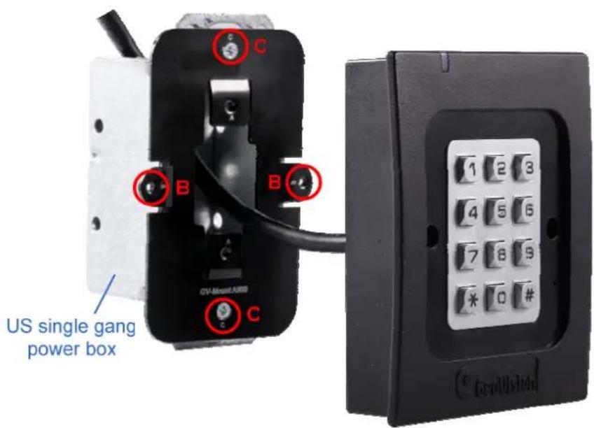 US single gang power box