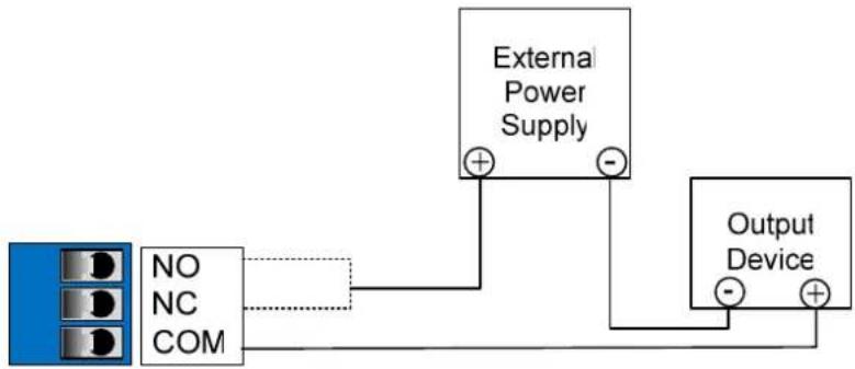 Geovision GV-AS110 - To connect an output device: - 1