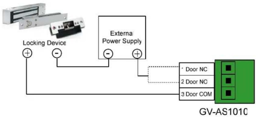 Geovision GV-AS110 - To connect an output device: - 2