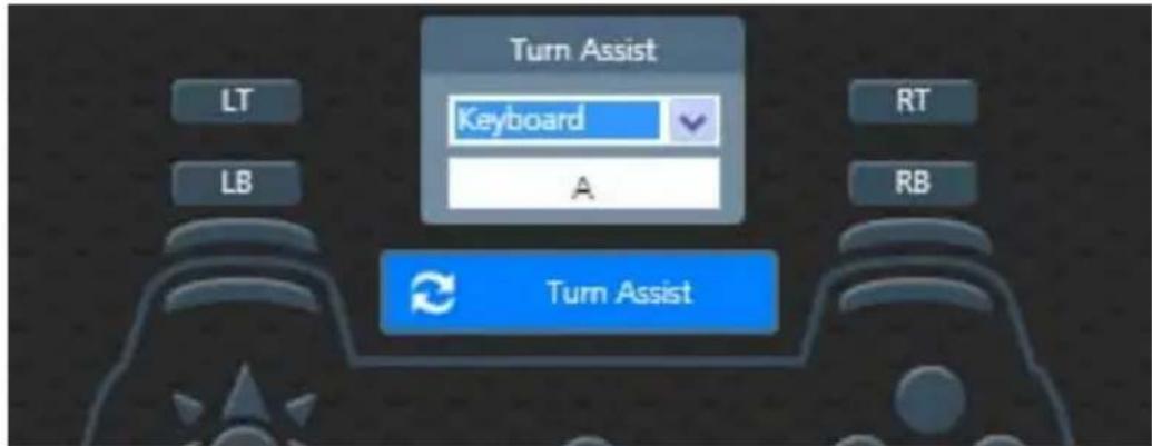 Turn Assist Keyboard A LT LB RT RB Turn Assist