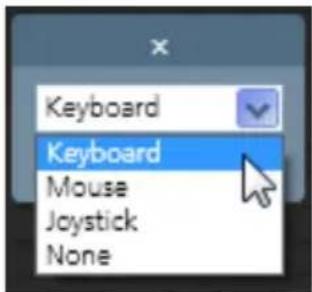Keyboard Keyboard Mouse Joystick None