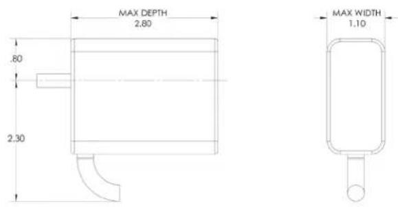 MAX DEPTH 2.80 .80 2.30 MAX WIDTH 1.10