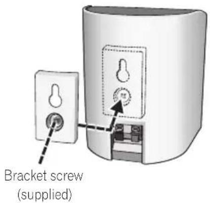 Bracket screw (supplied)