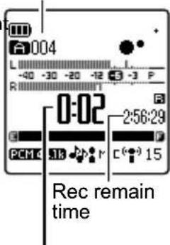 0:02 256:29 15 Rec remain time