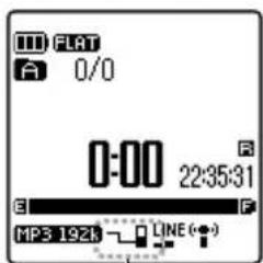 FLAT 0/0 0:00 22:35:31 E F MP3 192k LINE (-)
