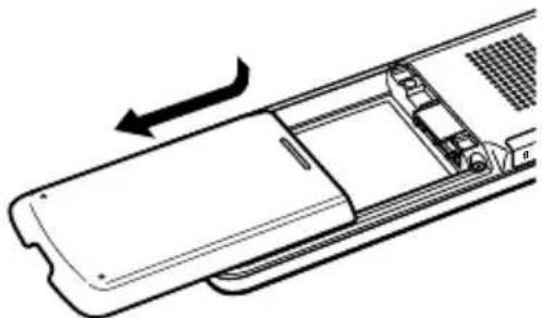 SANYO ICR-XPS01 - Open the battery compartment lid. - 1
