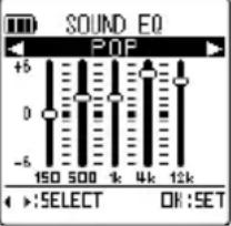 SANYO ICR-XPS01 - ■ Selecting a sound equalizer mode - 3