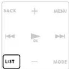 BACK MENU LIST — MODE