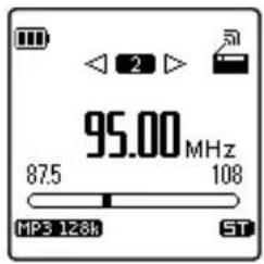 95.00 MHz 87.5 108 MP3 128k ST