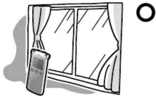 SANYO ICR-XPS01 - Where to use the unit (in FM RADIO mode) - 1