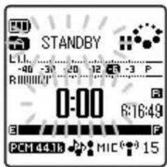 STANDBY LTL -40 -30 20 -12 -5 -3 P R1000000 0:00 6:16:49 E F PCM 44.1k PH MIC 15