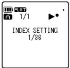 FLAT A 1/1 INDEX SETTING 1/36