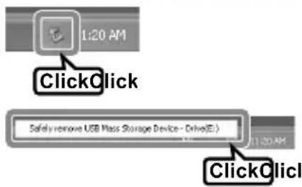 1:20 AM ClickClick Safety remove USB Mass Storage Device - Drive(E) 1:20 AM ClickClick