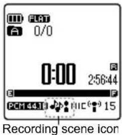 FLAT 0/0 0:00 2:56:44 E PCM 44.10 NIC 15 Recording scene icon