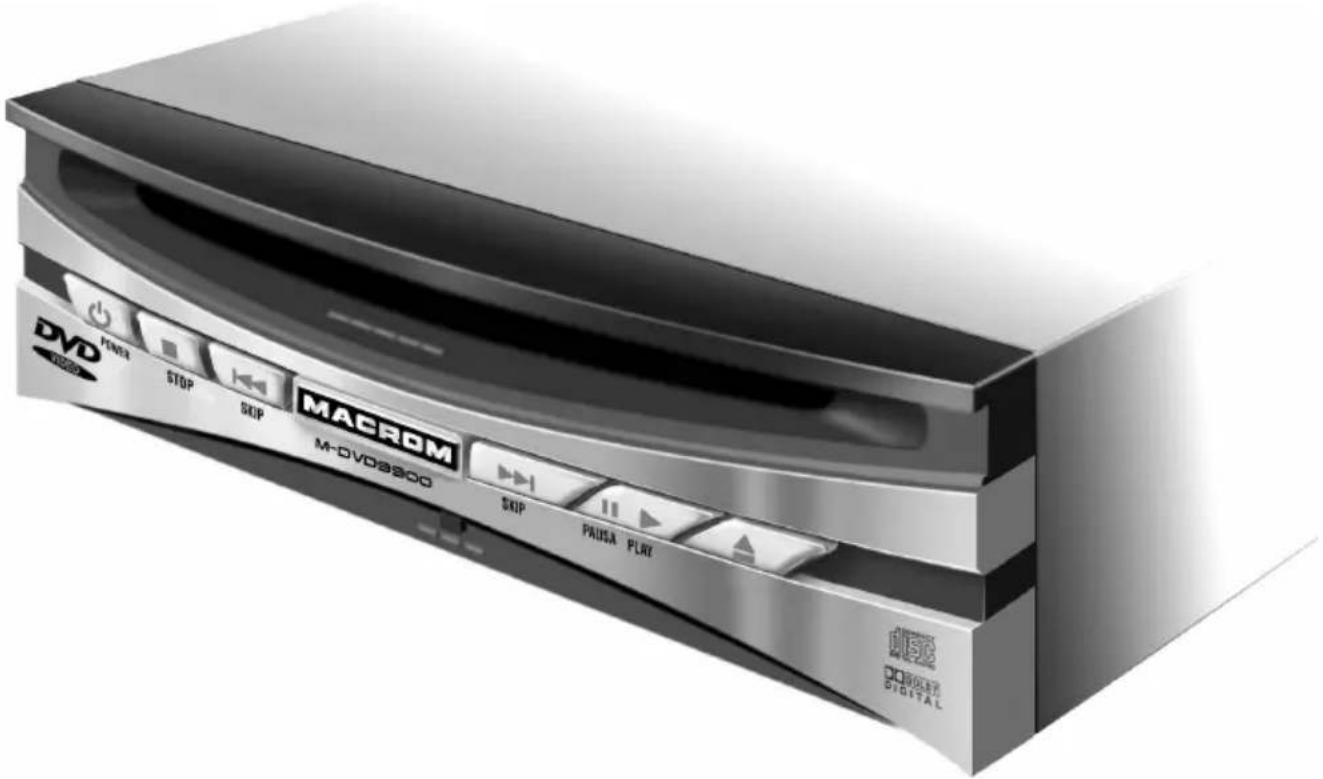 DVD POWER STOP SKIP MACROM M-DVD8300 SKIP PRUSA PLAY DISC Digital GO DINCE