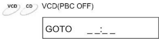VCD CD VCD(PBC OFF) GOTO _:_: