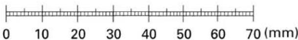 0 10 20 30 40 50 60 70 (mm)