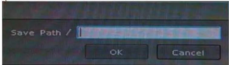 Save Path / OK Cancel