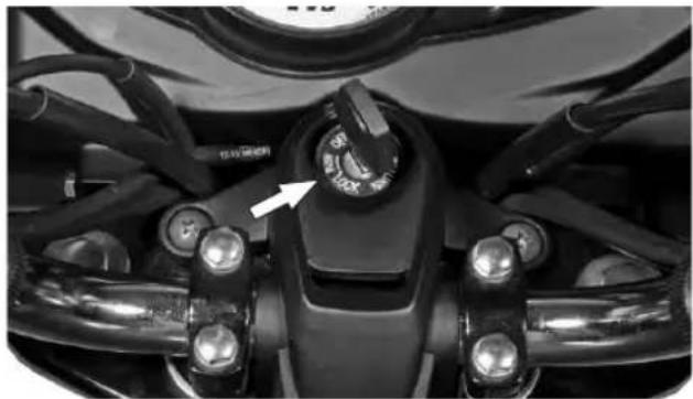 TVS Star City Plus (2014) - 'LOCK' position - 1