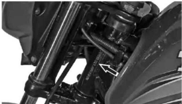 TVS Star City Plus (2014) - VEHICLE IDENTIFICATION NUMBER - 1