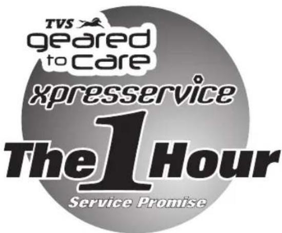 TVS geared to Care xpresservice The1Hour Service Promise