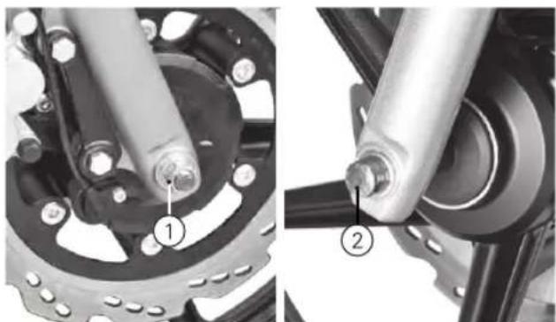 TVS Apache RTR ABS (2015) - FRONT WHEEL REMOVAL AND REASSEMBLY - 1