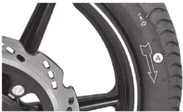 TVS Apache RTR ABS (2015) - Tyre tread condition - 1