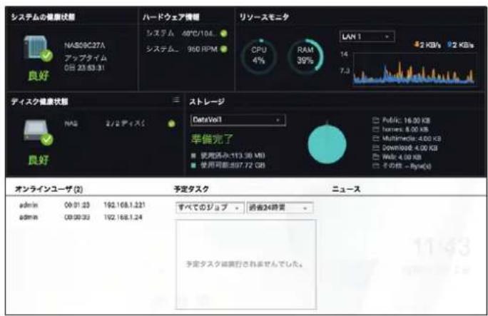 Elecom NSB-7A2T4BL - ●ダッシュボード提供情報 - 1