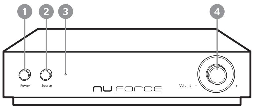 1 2 3 4 Power Source NU FORCE Volume - + -