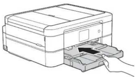 BROTHER DCP-J567N - 幅のガイド（1）を、用紙にぴったりと合わせる - 2