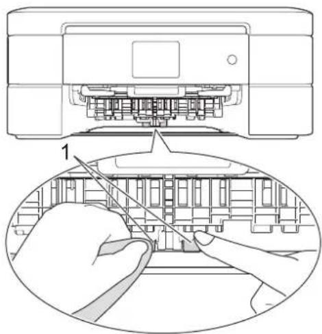 BROTHER DCP-J567N - 原稿台カバーを開けて、読み取り部を拭く - 4