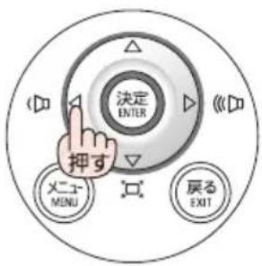 NEC NP-UM351WJL - オンスクリーンメニューが表示されていないときに、◀/▶ ボタンを押す。 - 2
