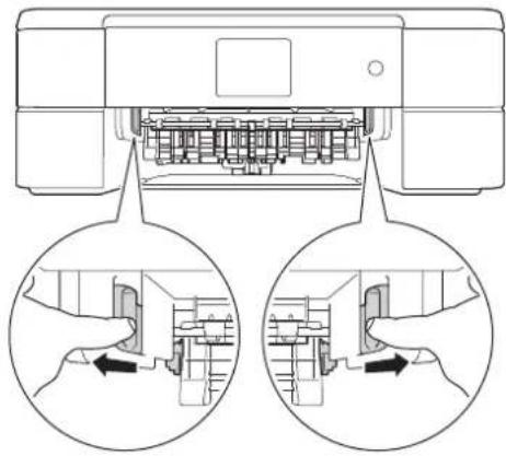 BROTHER DCP-J572N - (DCP-J572N/J972N) 左右にある緑色のレバーを手前に引く - 1